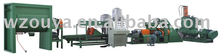 plastic recycling granulating production line