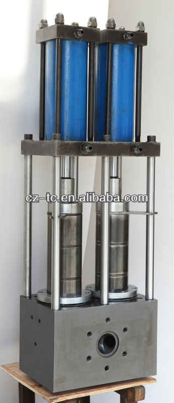 plastoc extrusion hydraulic double pillar/column screen changer