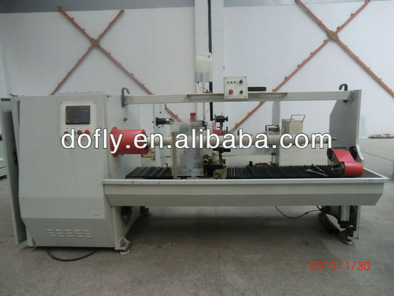 PLC control single shaft BOPP roll tape cutting machine