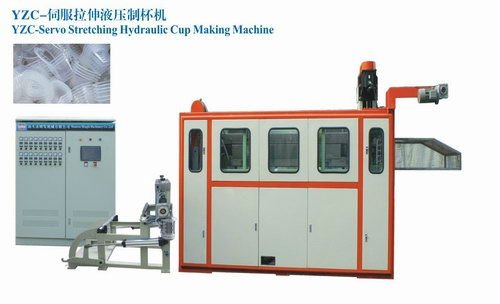 PLC Servo Stretching Hydraulic Plastic Cup Making Machine