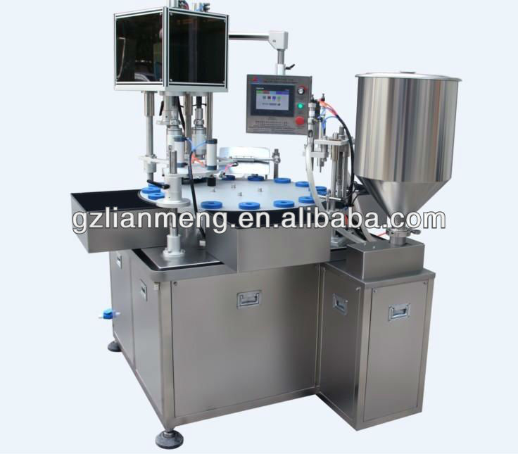 PLC Small Volume Lotion Filler and Capper Machine