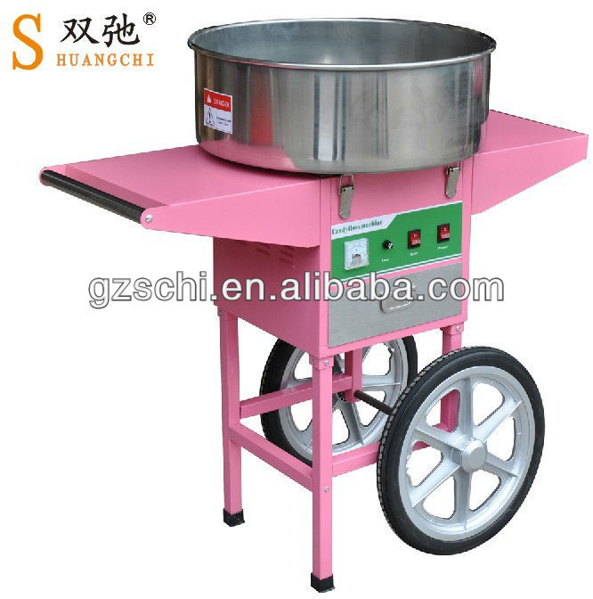 Popular electric candy floss machine with cart
