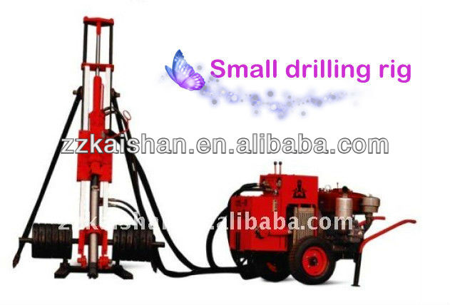 Portable Air and Hydraulic Driven Mini Drilling Rig KQY90