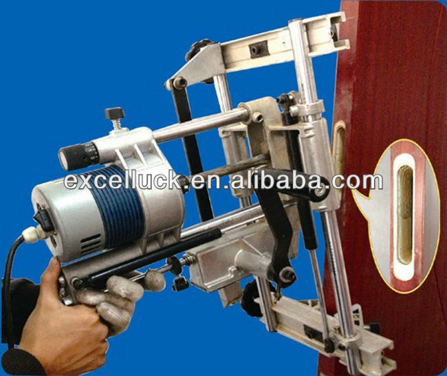 Portable wood door lock mortising machine