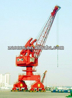 Portal load and unload derrick jetty crane with hook/ mobile cranes
