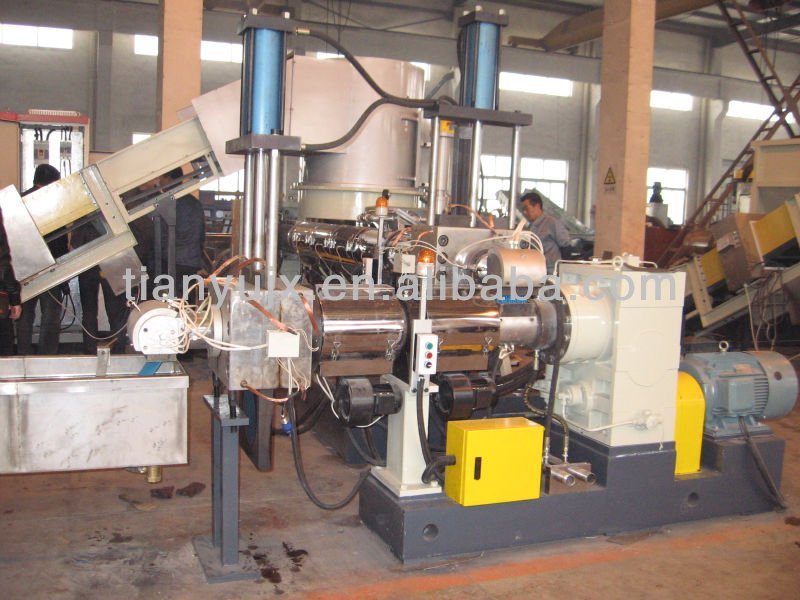 pp pe double stage granulating machine