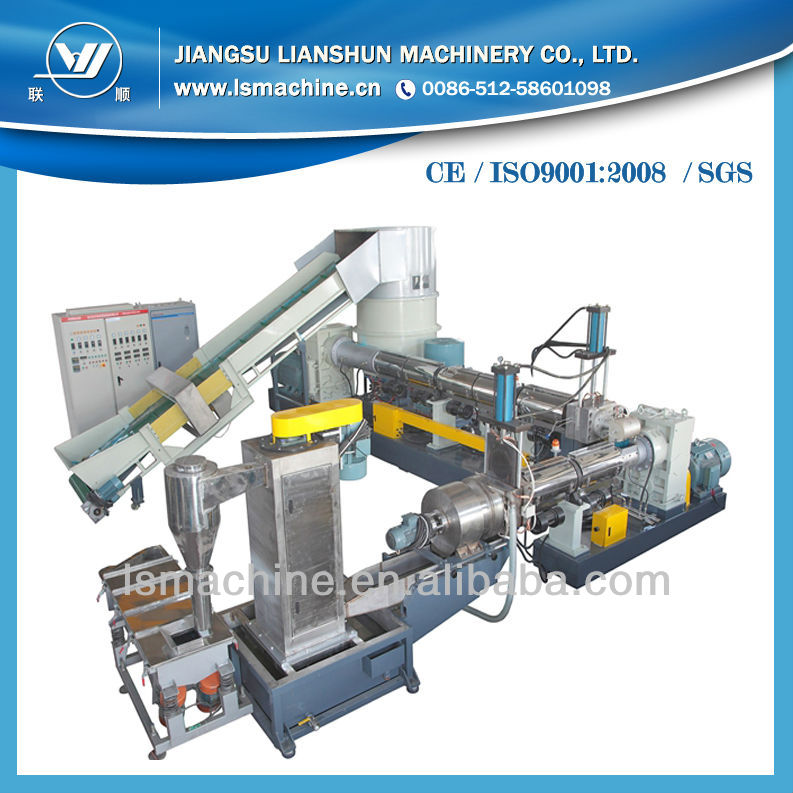 PP PE film two-stage producing granulant machine