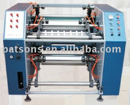 Pre stretching film rewinding machine