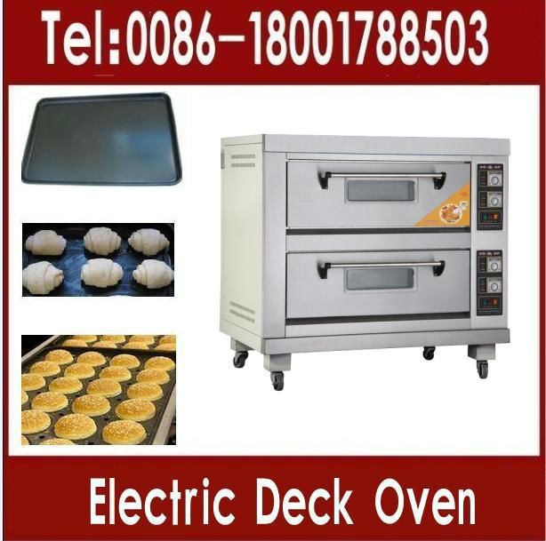 price 2 deck oven/industrial electric bread oven Shanghai supplier(2 decks 4 trays)