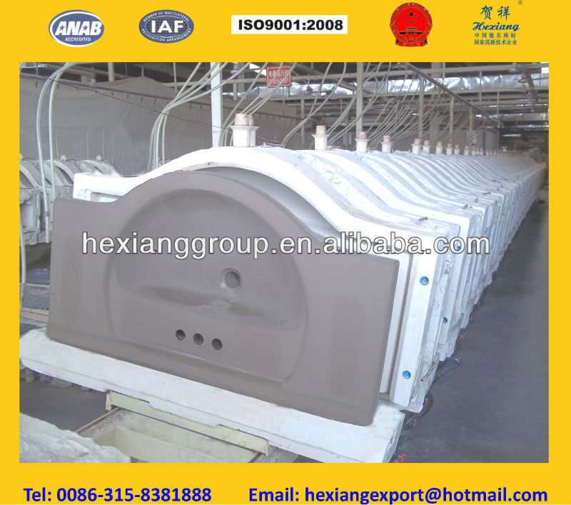 producing casting line for wash basin(sanitary ware)