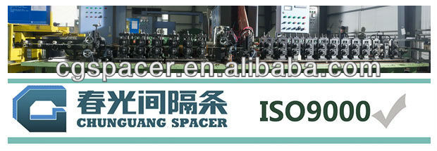 Production line for aluminum spacer bar