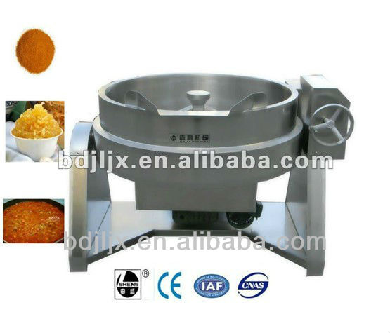 Professinal gas cooker in sauce processing