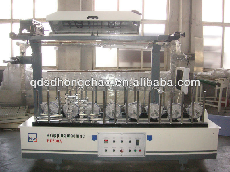 Profile Wrapping Machine---BF300A-1(2.58M) PVC wrapping (Wood working machinery machine)