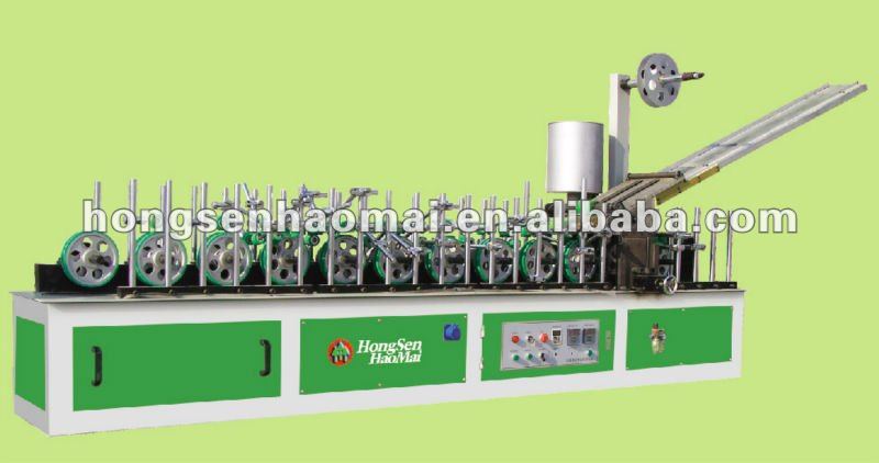 PROFILE WRAPPING MACHINE FOR DOOR FRAME MANUFACTURE HSHM300BF-B HSHM300BF-B PROFILE WRAPPING MACHINE FOR DOOR FRAME MANUFACTURE HSHM300BF-B