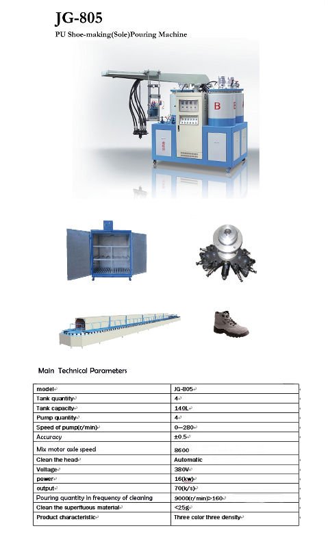 PU Shoe-making(Sole) Pouring Machine