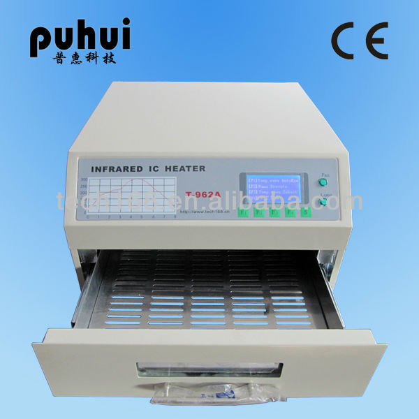 PUHUI T-962A infrared reflow oven, automatic pcb soldering machine, pcb automatic soldeing