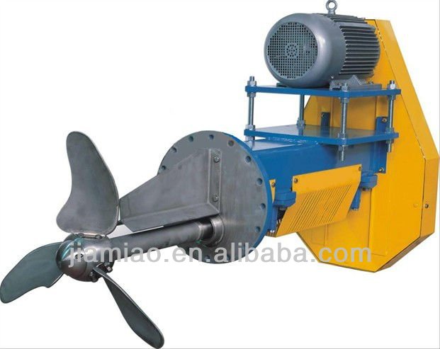 pulp chest agitator with electric motor