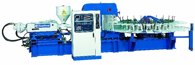 PVC AIR BLOWING INJECTION MOULDING MACHINE