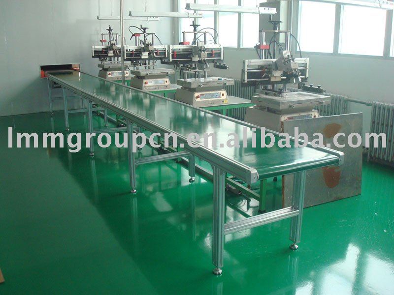 pvc belt conveyor system with aluminum profile frame