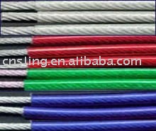 PVC Coated Steel Wire Rope Bright and Galvanized PVC Coated Steel Wire Rope