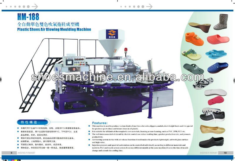 PVC Slipper Air Blowing Moulding Machine