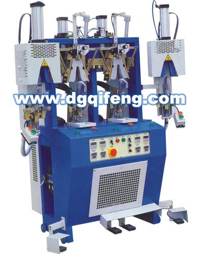 QF-418 Two cold and hot Counter Shoe Sole Moulding Machine price