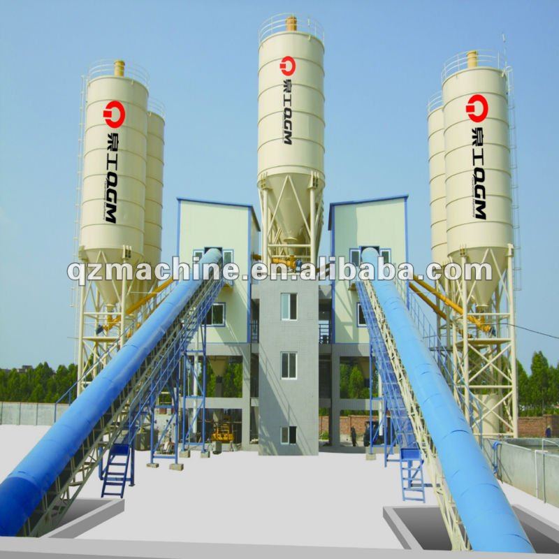 QGM Stationary concrete batching plant.