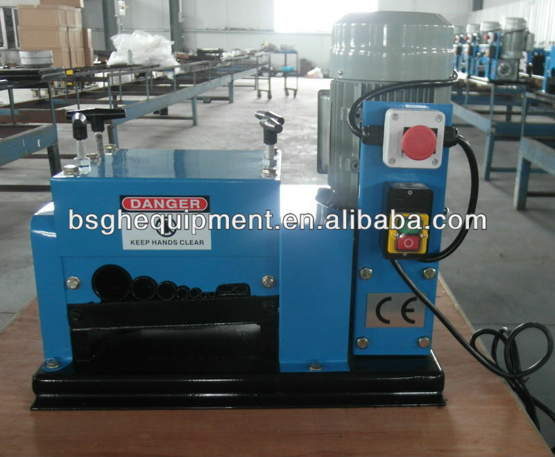 qj-009 copper cable wire stripping/peeling machine with CE approved