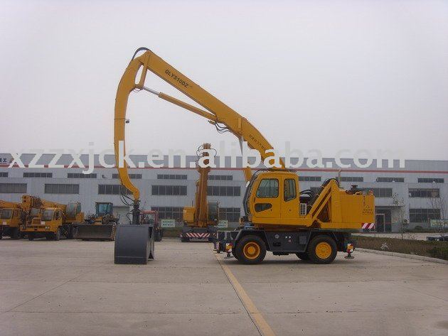 QLYS10DZ Dual-power Hydraulic Wheeled Folded Boom Grabbing Crane