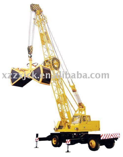 QLYS20HZ Dual-power Hydraulic Wheeled Straight Boom Grabbing Crane