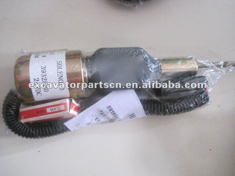 R220-5 FLAMEOUT SOLENOID 3932530 STOP SWITCH FOR EXCAVATOR