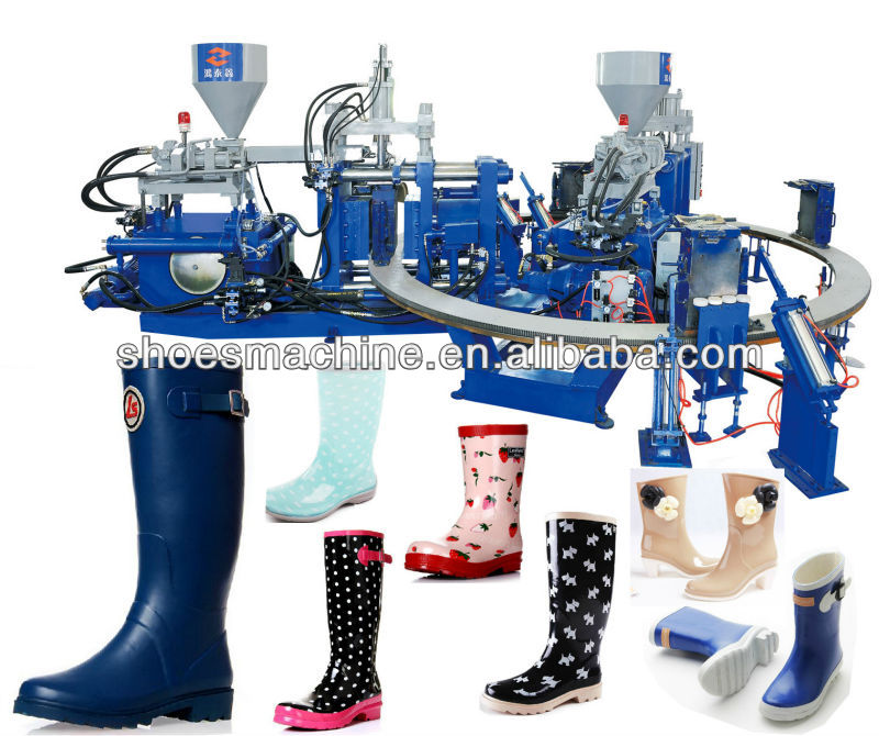 rain boot injection molding machine 2 color rain boot machine