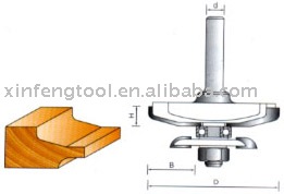 Raised Panel Rounter Bit with Back Cutters