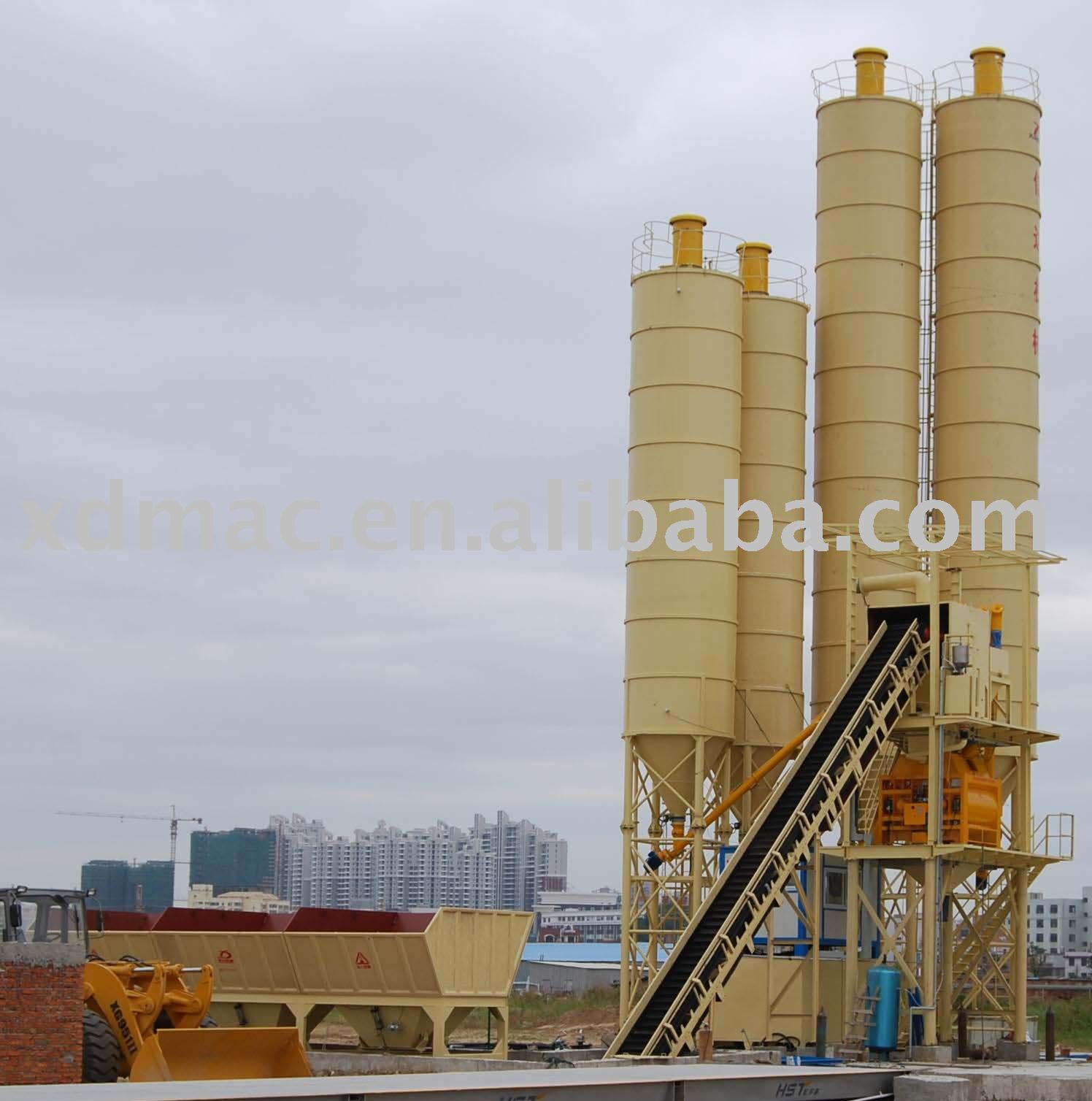 Ready-mixed concrete mixing machinery