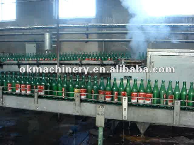 recycle glass bottle cleaning facility