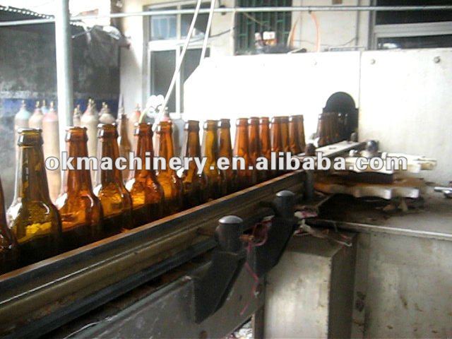 recycle glass bottle washer line