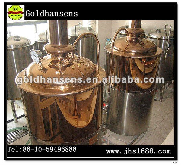 Red copper luxury beer fermentation equipment