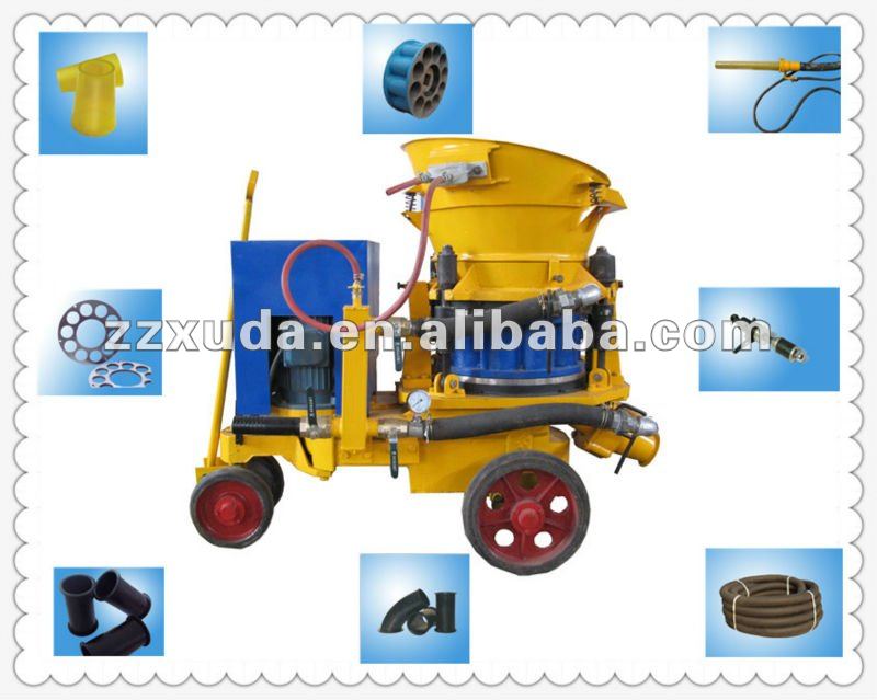 Refractory shotcrete machine for construction