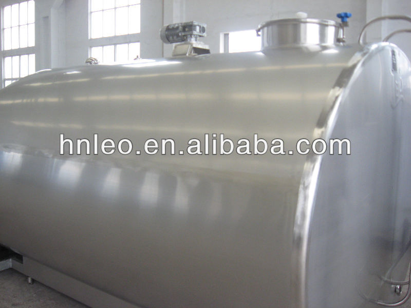 Refrigerated stainless steel 304 vertical/horizontal milk cooling tank milk receiving milk storage insulation cooler