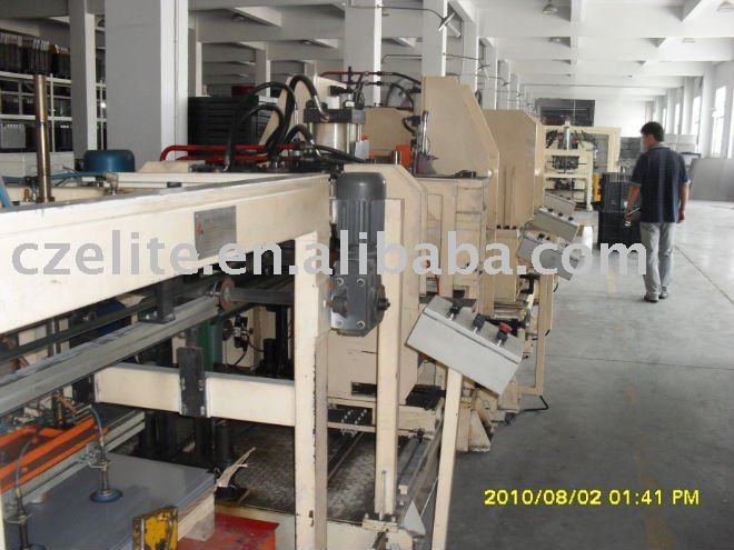 refrigerator door shell forming line