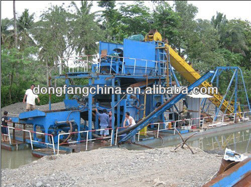 reliable performance gold dredge boat for sale