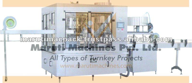 rinsing filling capping machine for water, juice, beverages