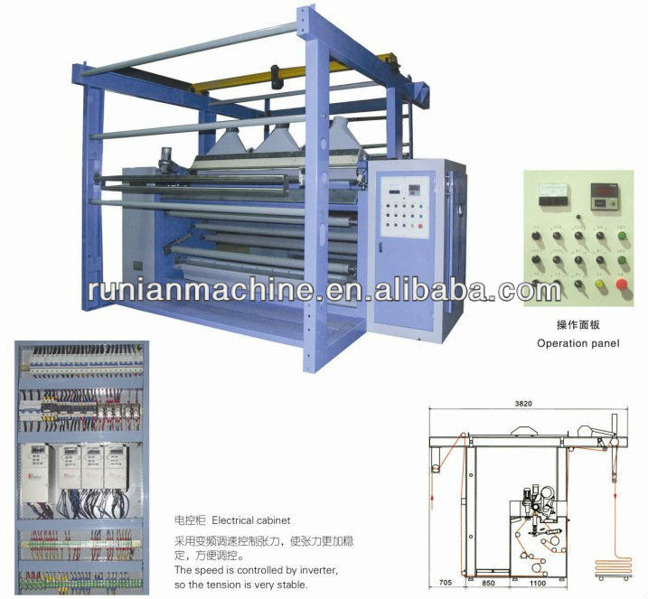 RN311 finishing machine used for shearing textile coral fleece fabric