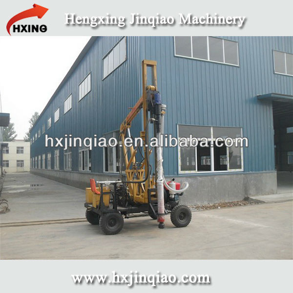 Road construction hole drilling machine