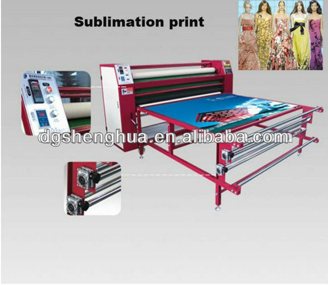 Roll heat press bed sheet print machine/roller sublimation machine