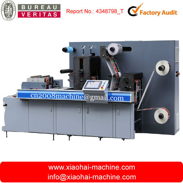 Rotary die cutting machine for label