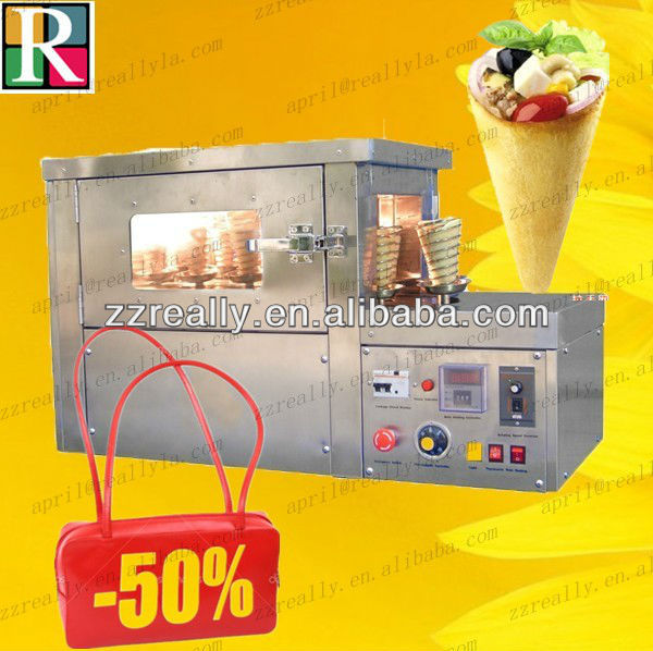 rotary pizza cone oven with 12pcs automatic pizza ovens sale