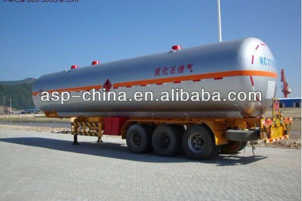 Safety and Stable Operation LPG Tanker Truck Trailers