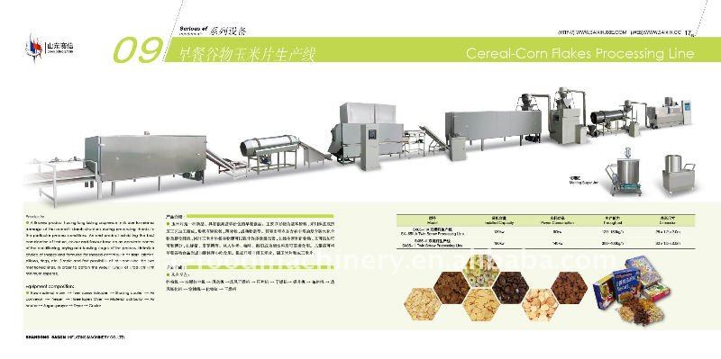 saixin corn flakes processing line