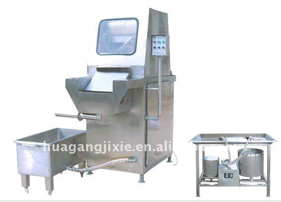 Saline injection machine for meat